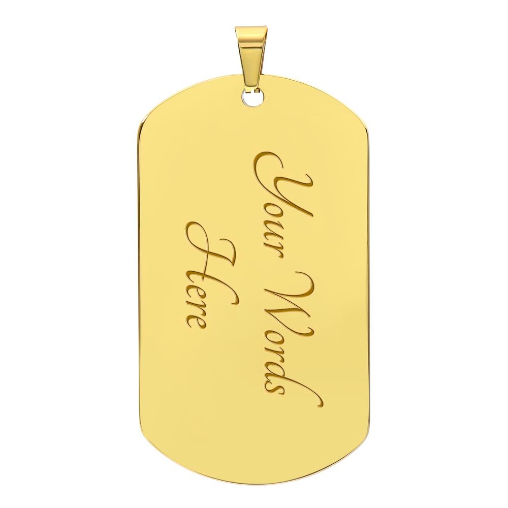 Pray Until ,,,,,Military Necklace