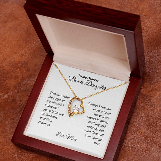 To my Bonus Daughter, Forever love Necklace