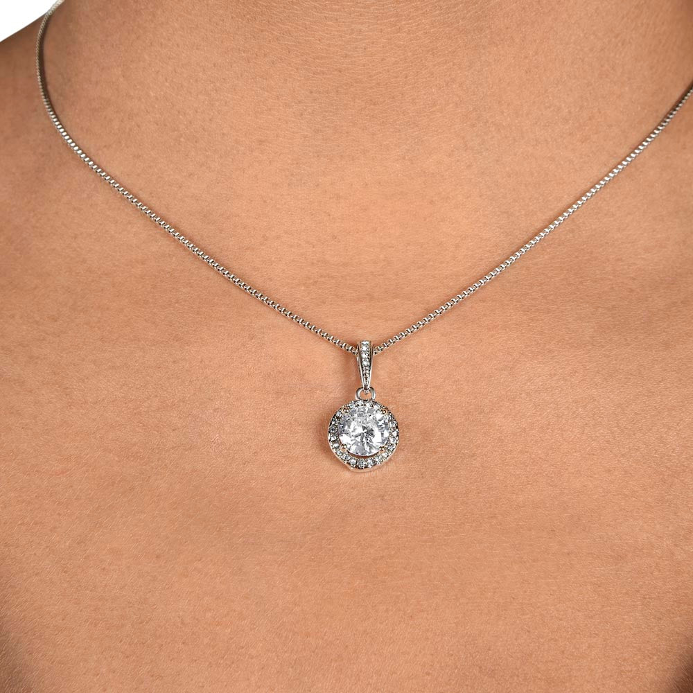 To my Bonus Mom, You're always in my heart Eternal Hope Necklace