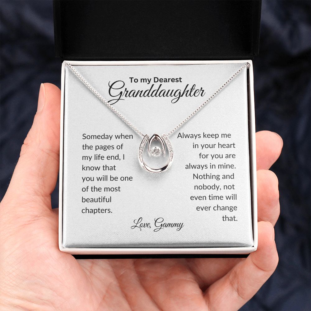 To My Granddaughter | Always Keep Me In Your Heart |  Lucky In Love Necklace