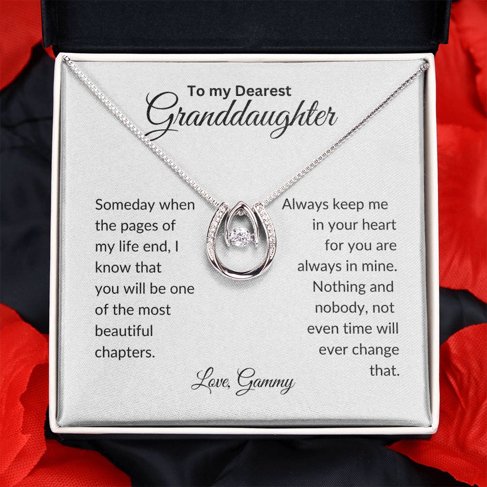 To My Granddaughter | Always Keep Me In Your Heart |  Lucky In Love Necklace