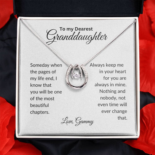 To My Granddaughter | Always Keep Me In Your Heart |  Lucky In Love Necklace