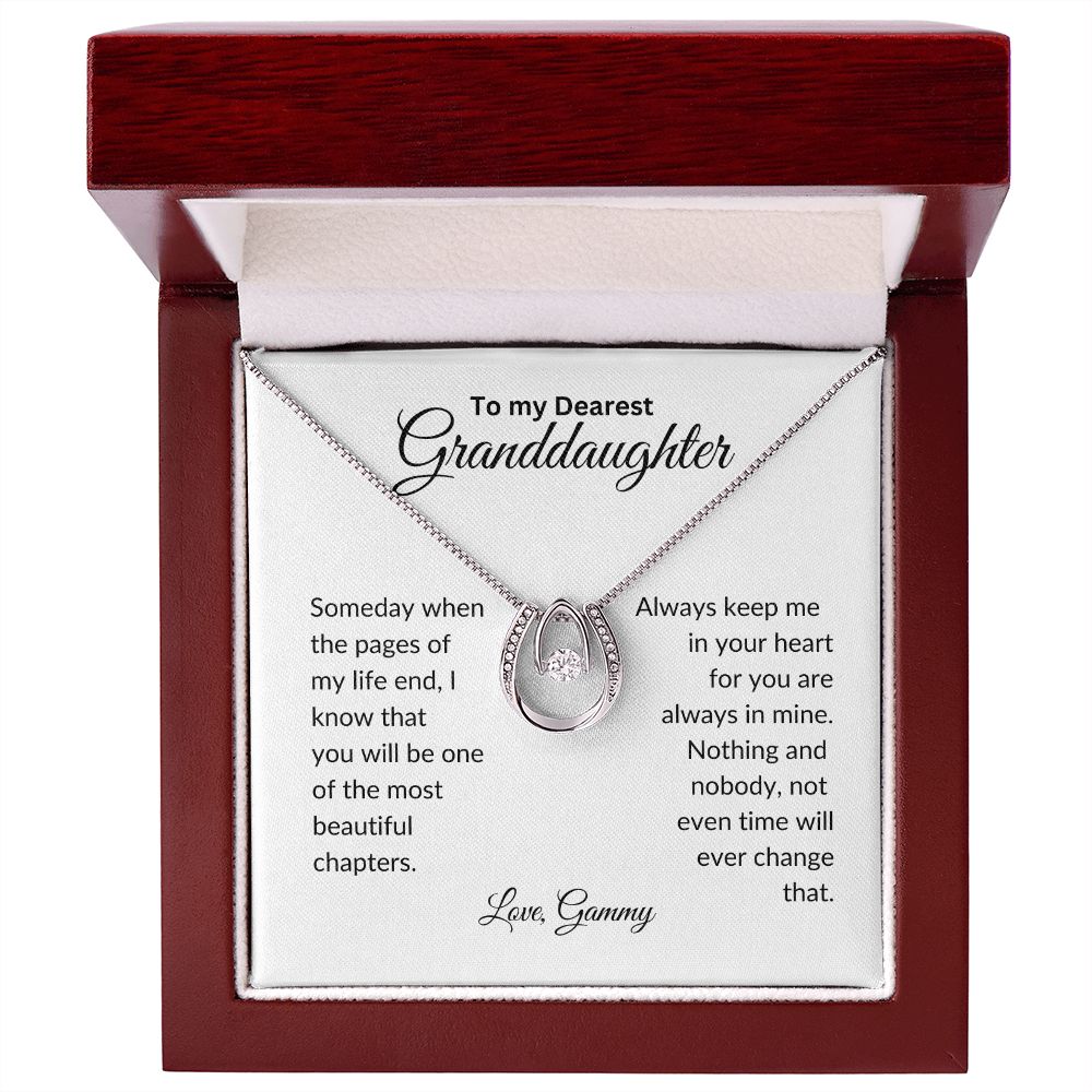 To My Granddaughter | Always Keep Me In Your Heart |  Lucky In Love Necklace