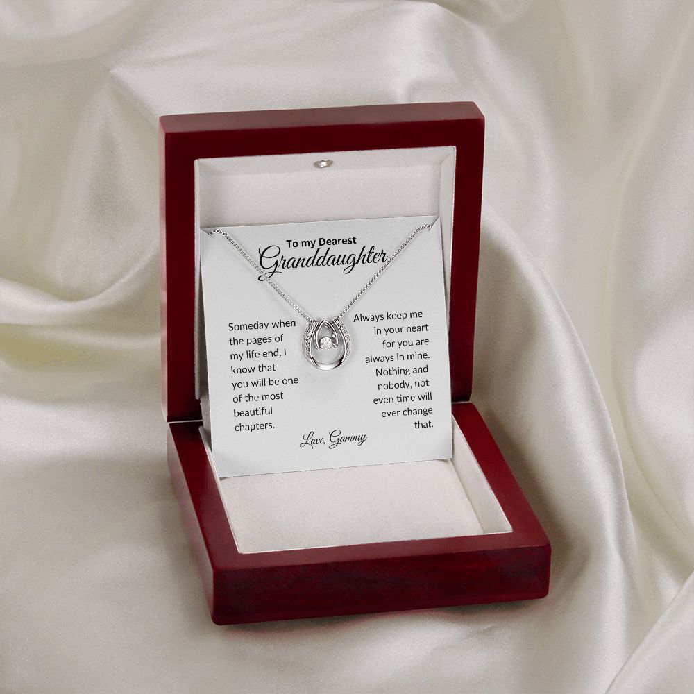 To My Granddaughter | Always Keep Me In Your Heart |  Lucky In Love Necklace