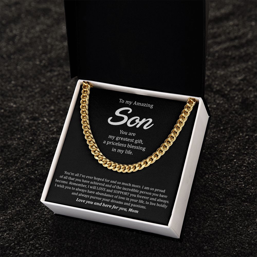 My Amazing Son | My Greatest Gift - Cuban Link Chain