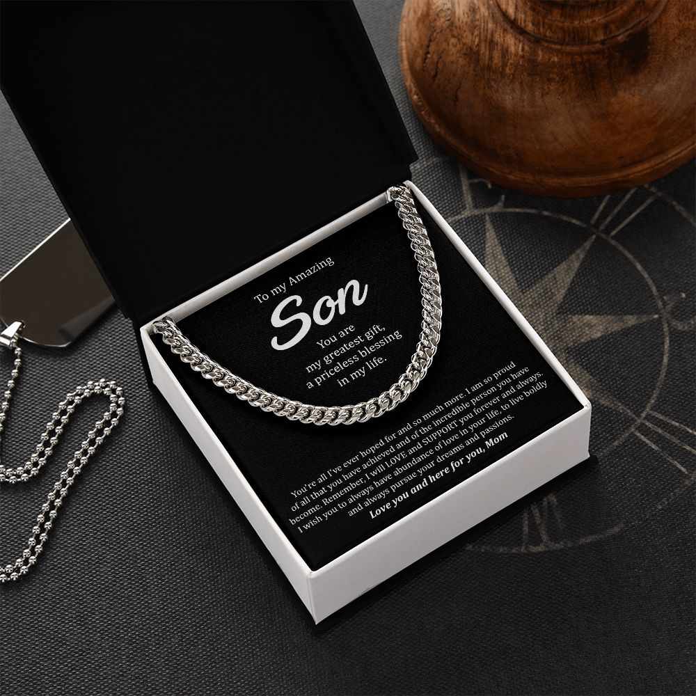My Amazing Son | My Greatest Gift - Cuban Link Chain