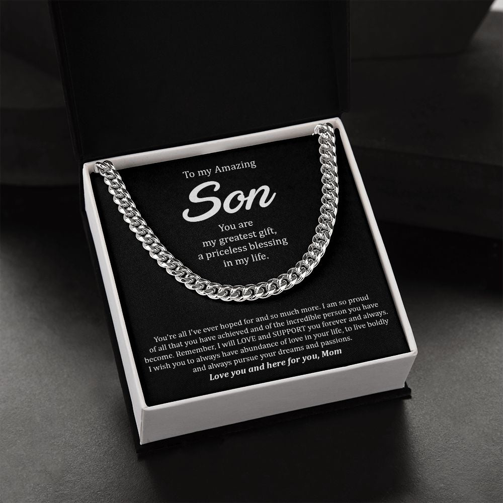 My Amazing Son | My Greatest Gift - Cuban Link Chain