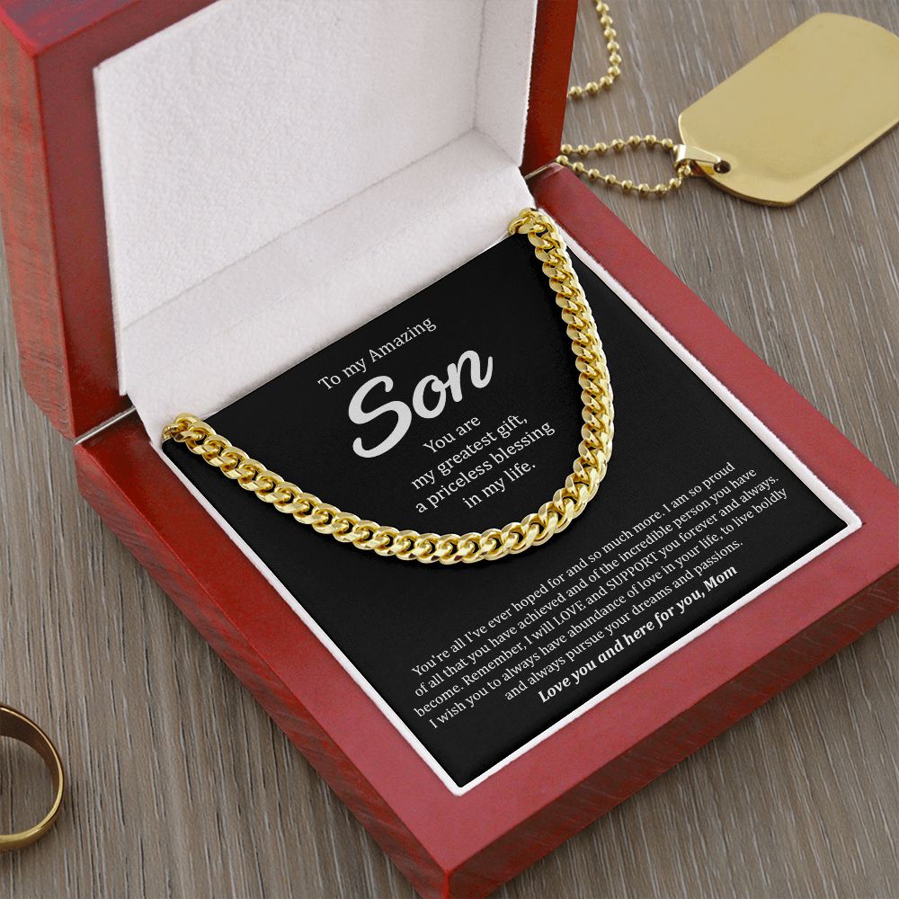 My Amazing Son | My Greatest Gift - Cuban Link Chain