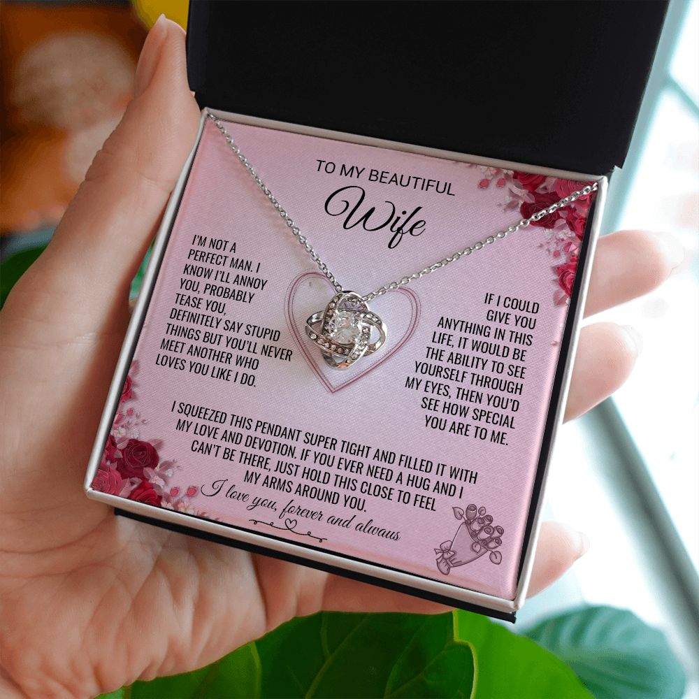 My Beautiful Wife | You Are Special - Love Knot Necklace