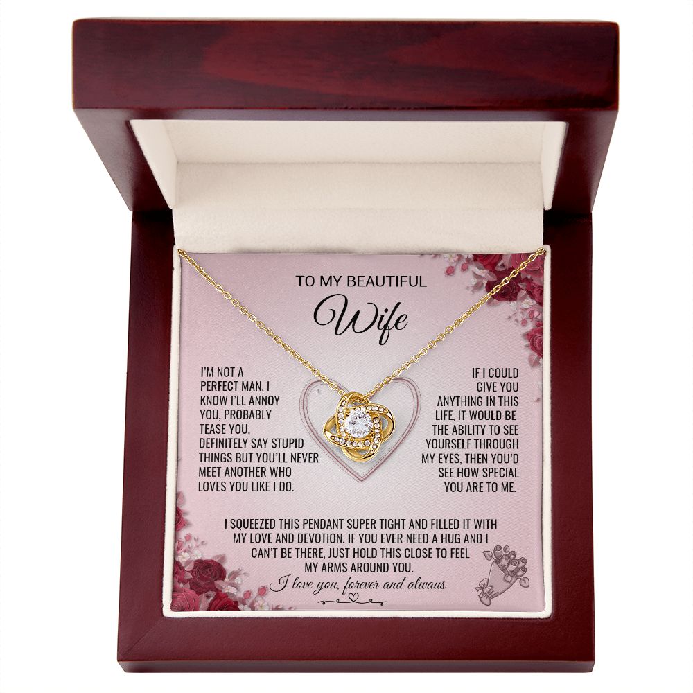 My Beautiful Wife | You Are Special - Love Knot Necklace