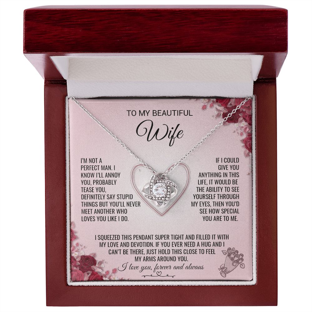 My Beautiful Wife | You Are Special - Love Knot Necklace