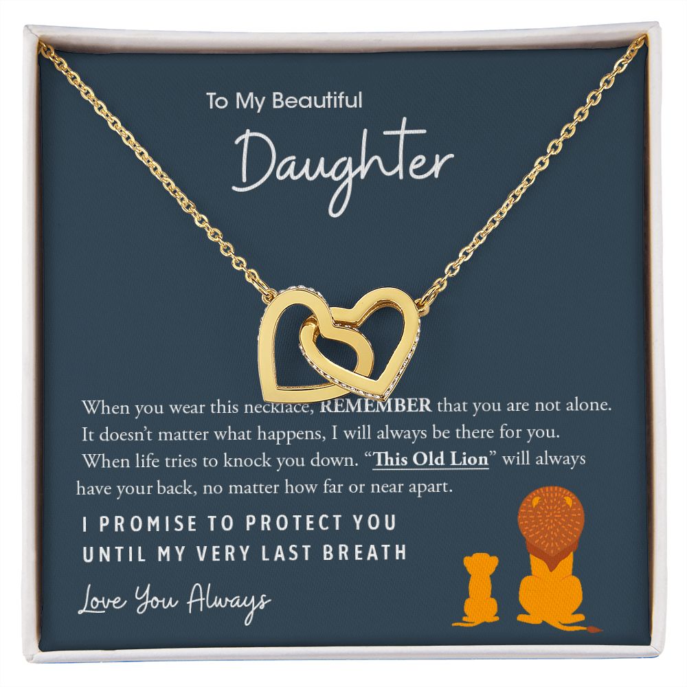 My Beautiful Daughter | This Old Lion - Interlocking Hearts Necklace