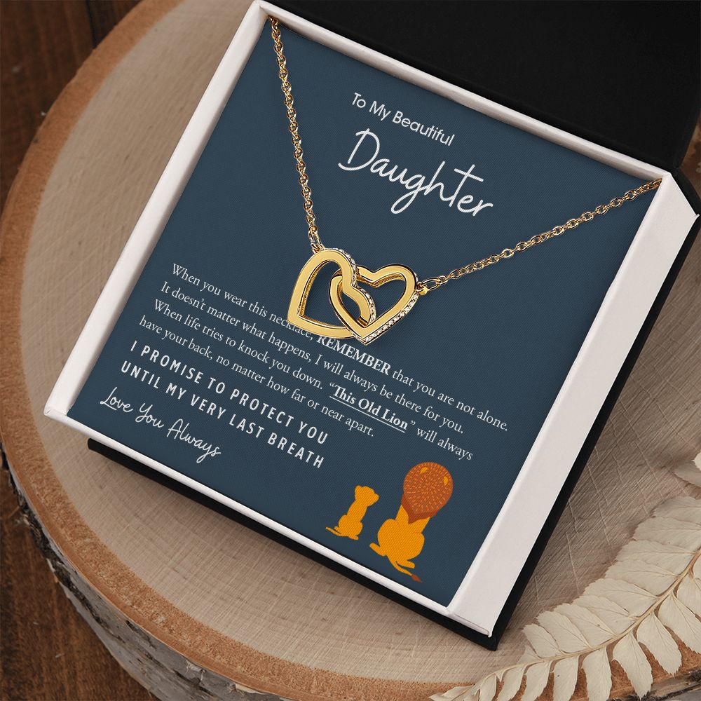 My Beautiful Daughter | This Old Lion - Interlocking Hearts Necklace