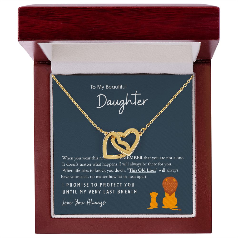 My Beautiful Daughter | This Old Lion - Interlocking Hearts Necklace