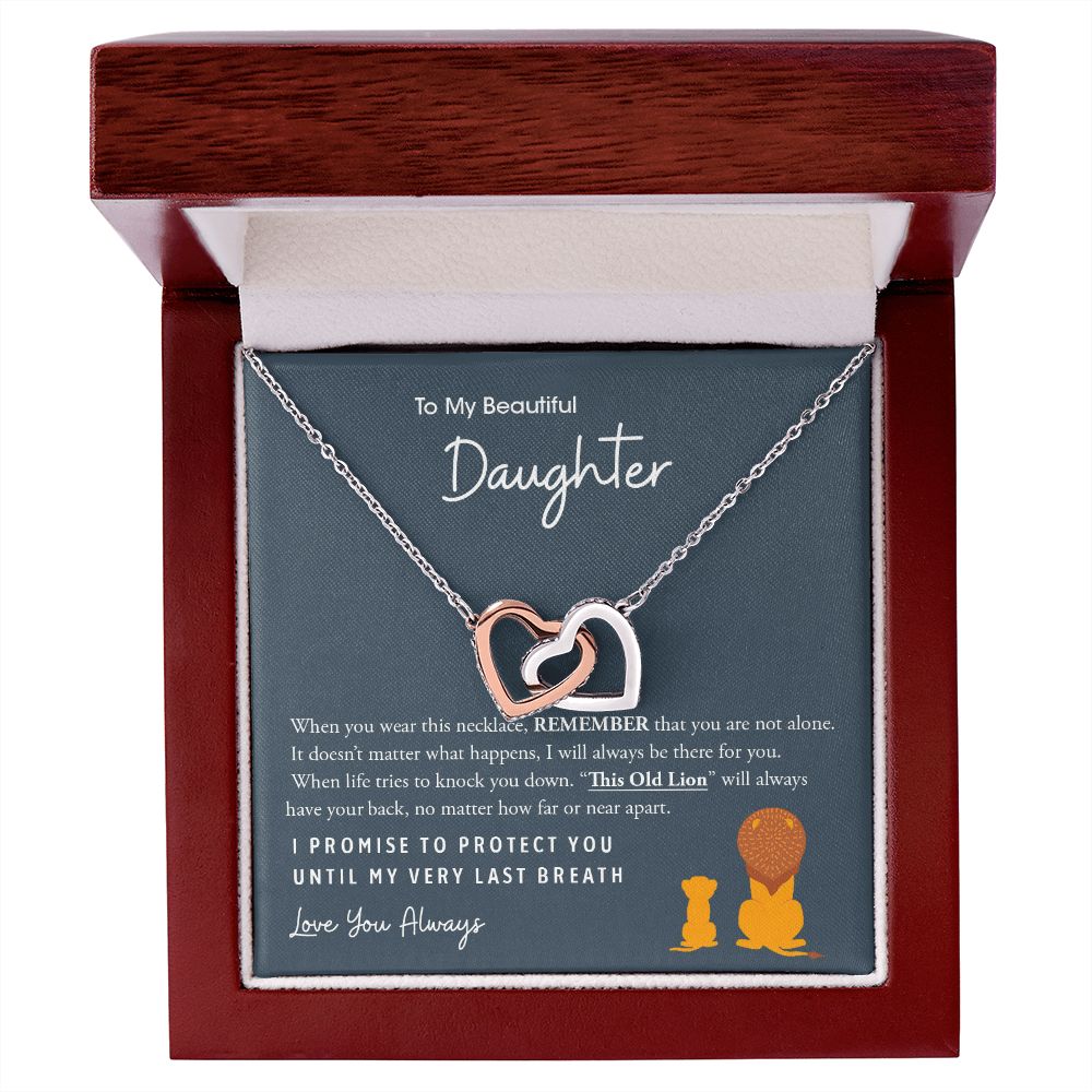My Beautiful Daughter | This Old Lion - Interlocking Hearts Necklace