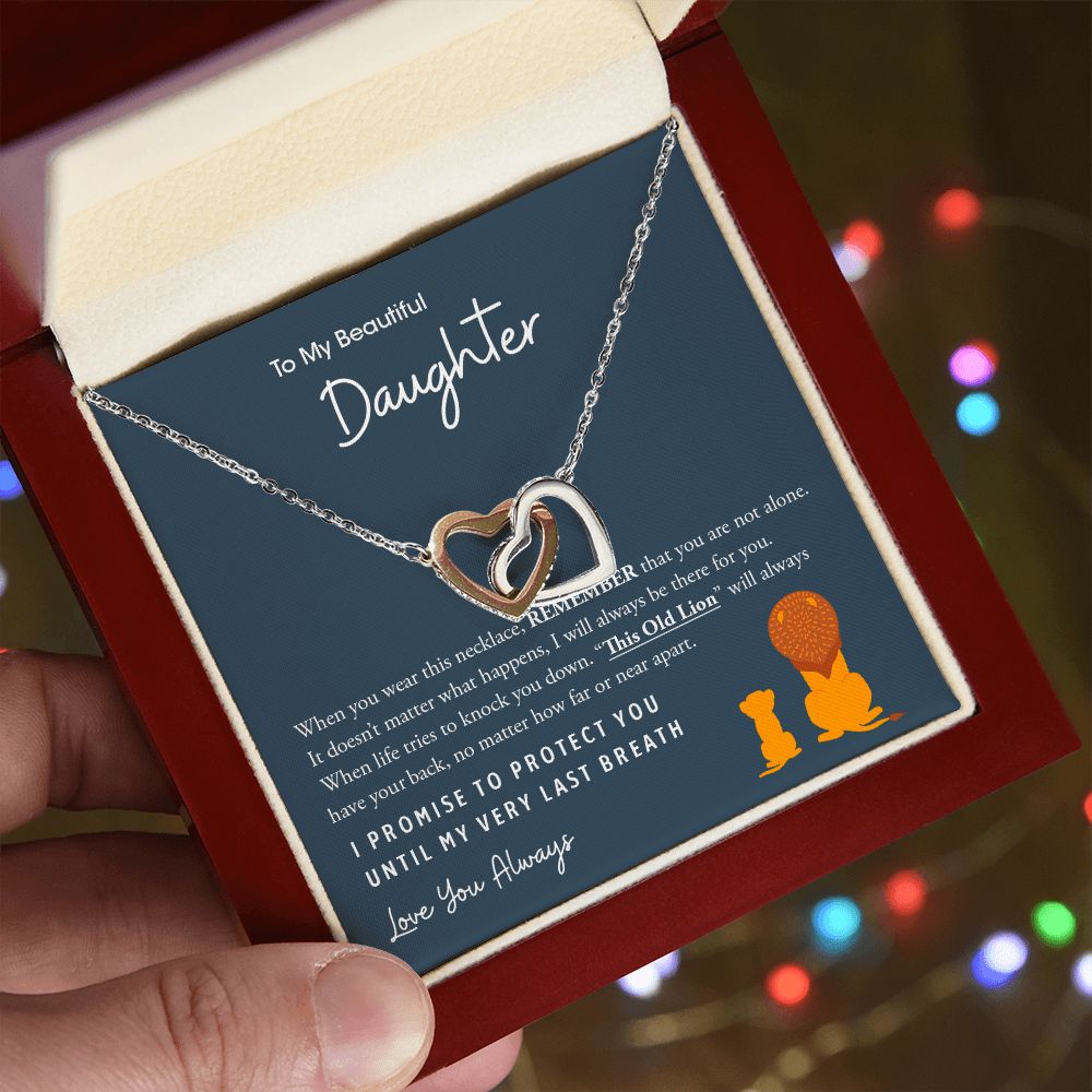 My Beautiful Daughter | This Old Lion - Interlocking Hearts Necklace