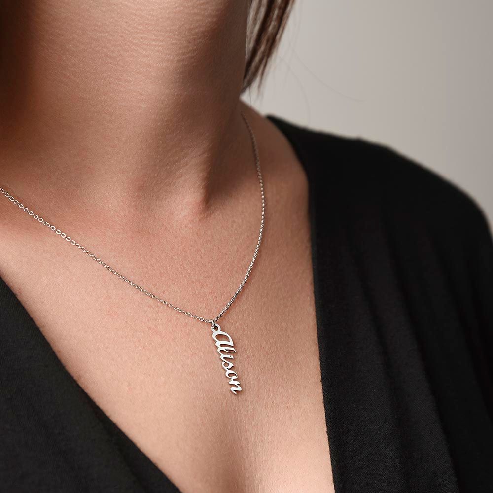PERSONALIZED | VERTICAL NAME NECKLACE|