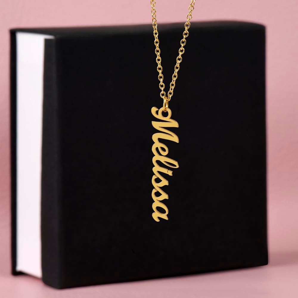 PERSONALIZED | VERTICAL NAME NECKLACE|