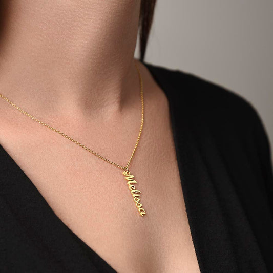 PERSONALIZED | VERTICAL NAME NECKLACE|