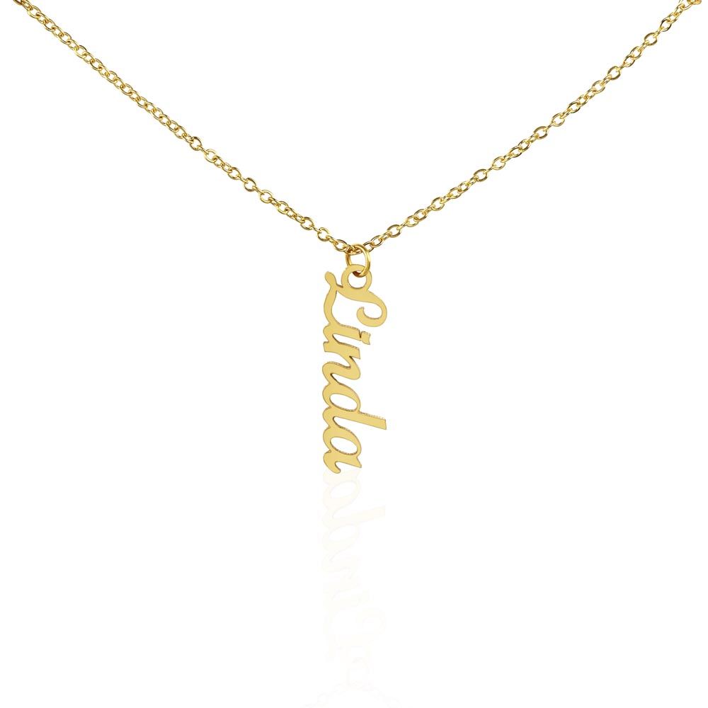 PERSONALIZED | VERTICAL NAME NECKLACE|