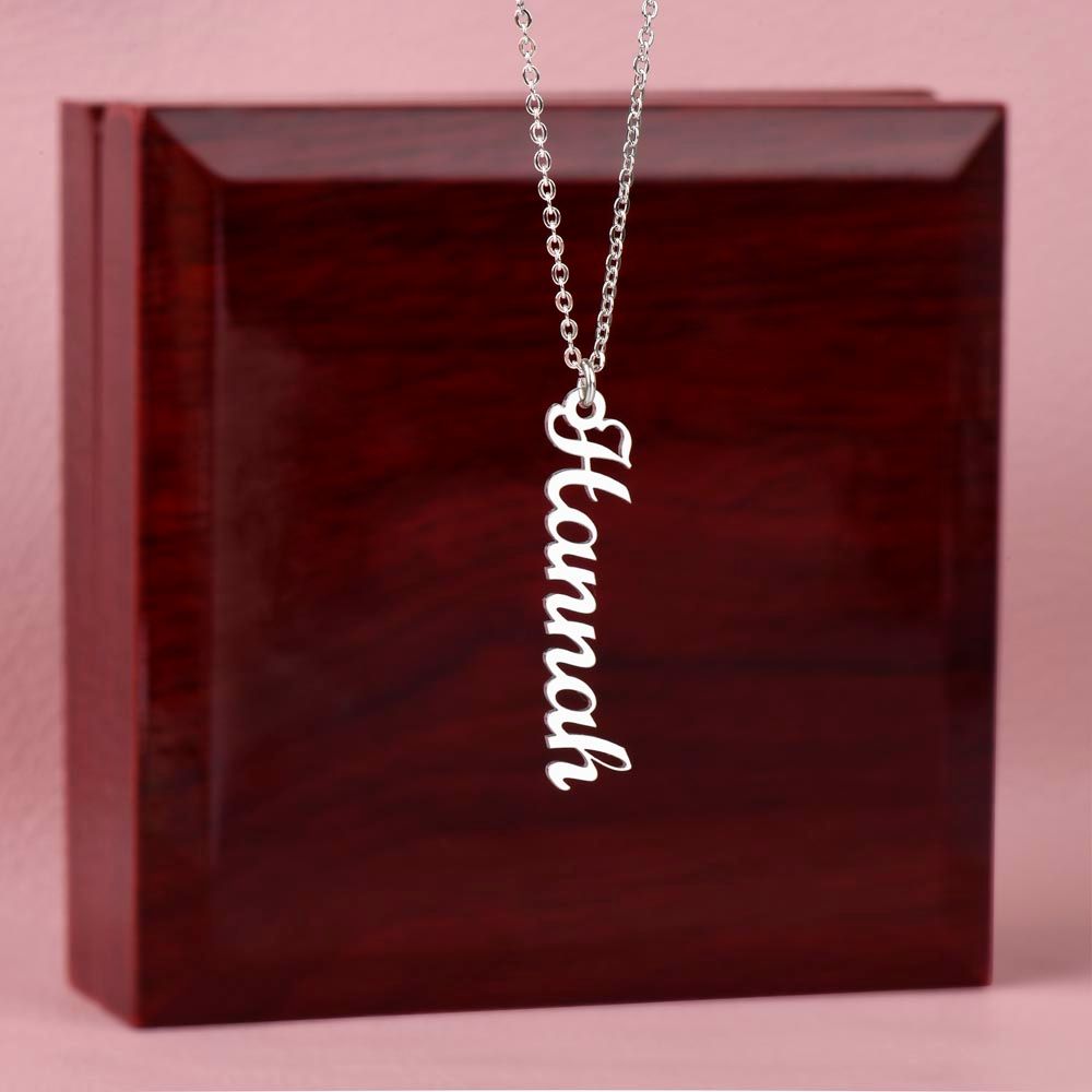 PERSONALIZED | VERTICAL NAME NECKLACE|