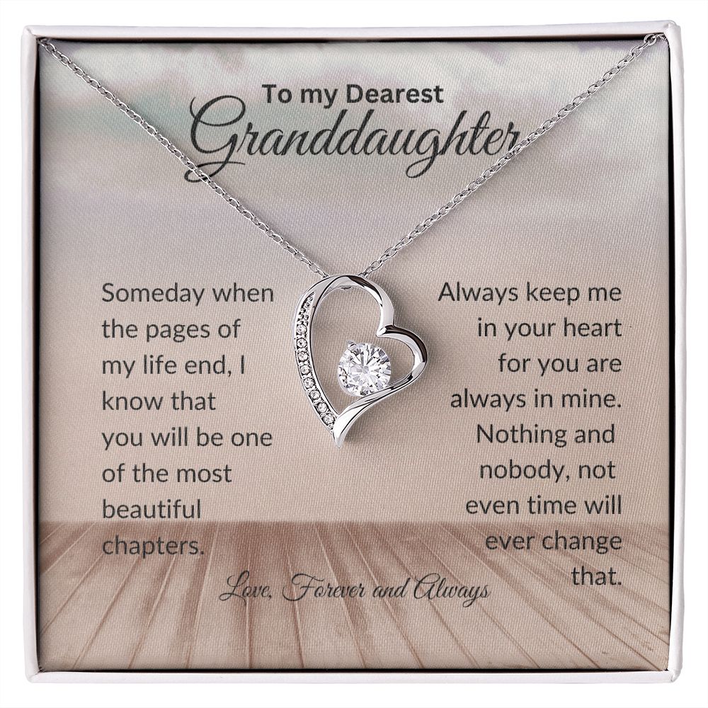 Forever love necklace, To my Dearest Granddaughter