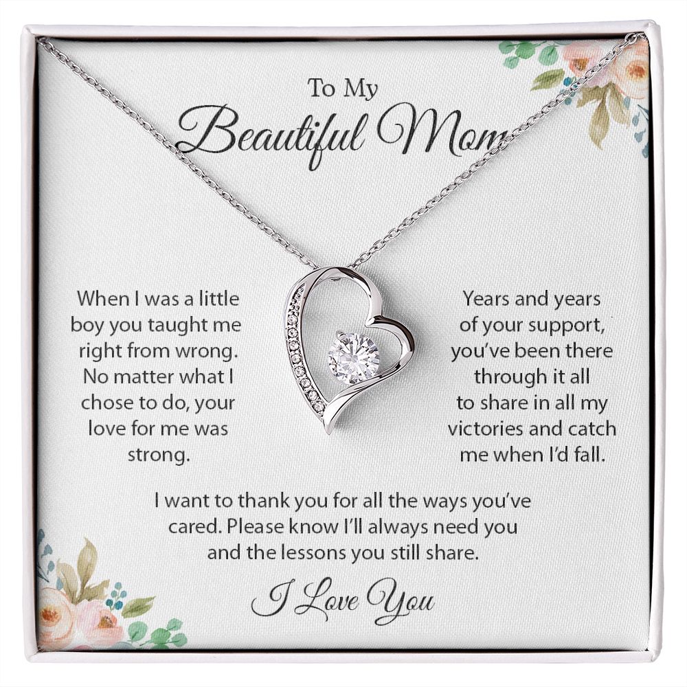 My Beautiful Mom| Thank you - Forever Love Necklace